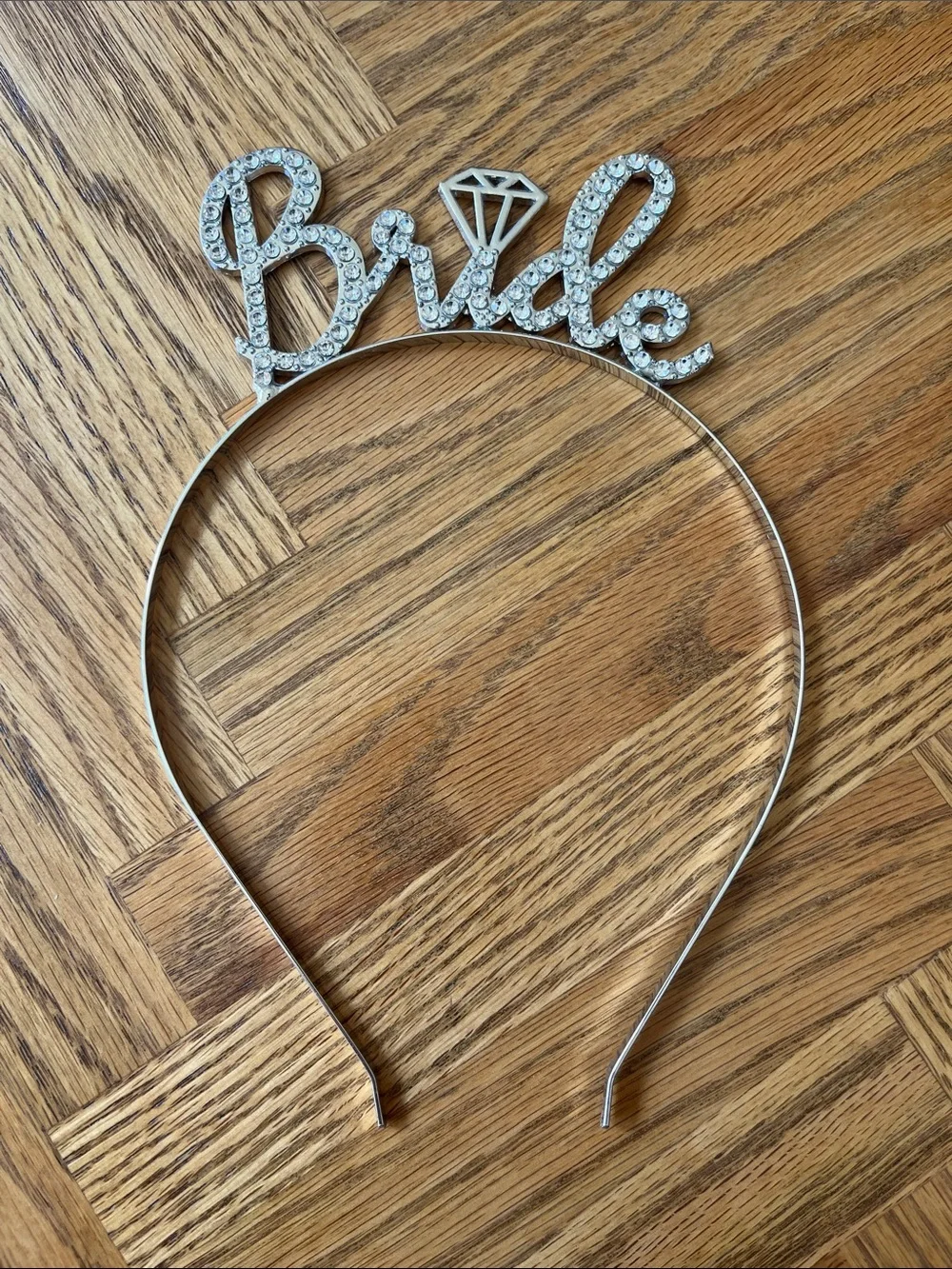 Crystal 'Bride' Headband - Silver Rhinestone Bridal Hair Accessory